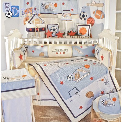 All Star 18 Piece Crib Bedding Set by Brandee Danielle